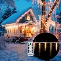 monzana Lichterkette Eiszapfen Warmweiß 10,5m – Bild 2