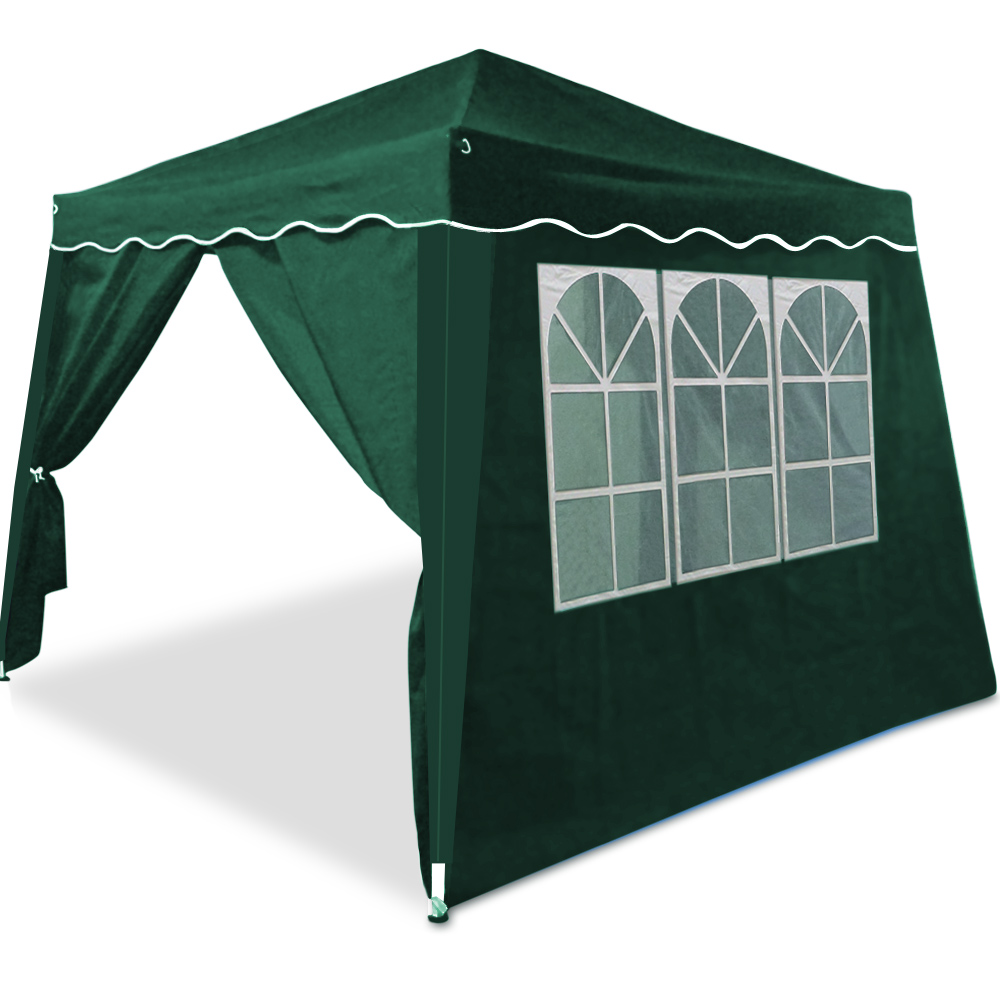 Deuba Faltpavillon Capri Grün 3x3m inkl 2 Seitenwänden – Bild 3
