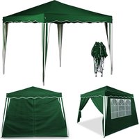 Deuba Faltpavillon Capri Grün 3x3m inkl 2 Seitenwänden