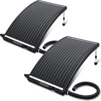 monzana Poolheizung Solar 2er-Set Anthrazit 110x69x14cm