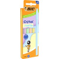 BIC Kugelschreiber Cristal Pastel, sortiert, 5er Blister