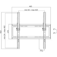 LogiLink TV-Wandhalterung, neigbar, für 81,28 - 139,7 cm