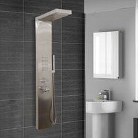 Home Deluxe 4058166297839 Duschpaneel Edelstahl
