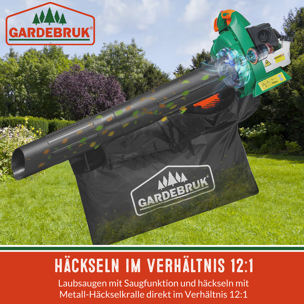 Gardebruk Benzin-Laubsauger 3in1 mit 45L Auffangsack – Bild 3