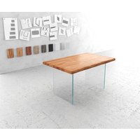 DELIFE Edge Esstisch Akazie Glas – Bild 2