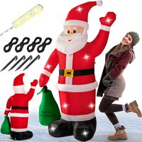 monzana Aufblasbarer Weihnachtsmann mit Beleuchtung