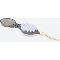 4-in-1 Pediküre-Bürste mit Metallfeile, ca. 17 cm