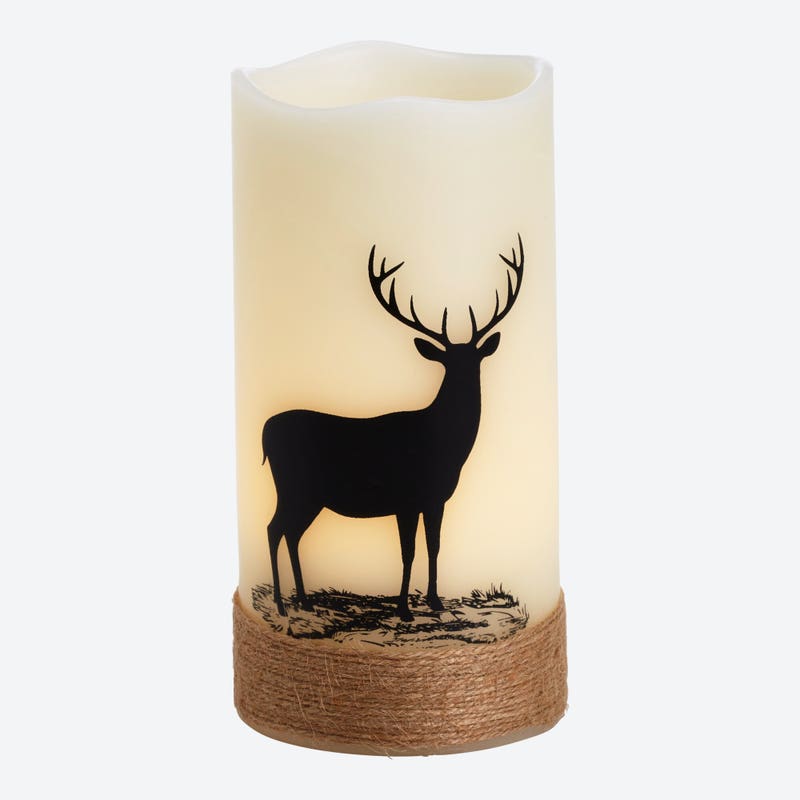LED-Echtwachskerze mit Timerfunktion, Ø ca. 8 cm, Höhe ca. 15 cm – Bild 3