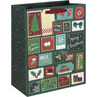 Clairefontaine Weihnachts-Geschenktüte, Adventsstempel