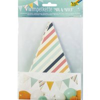 folia Wimpelkette, Mix & Match, aus Motivkarton, 14 Wimpel – Bild 2