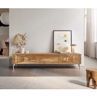 DELIFE Wyatt Lowboard Sheesham Natur – Bild 2