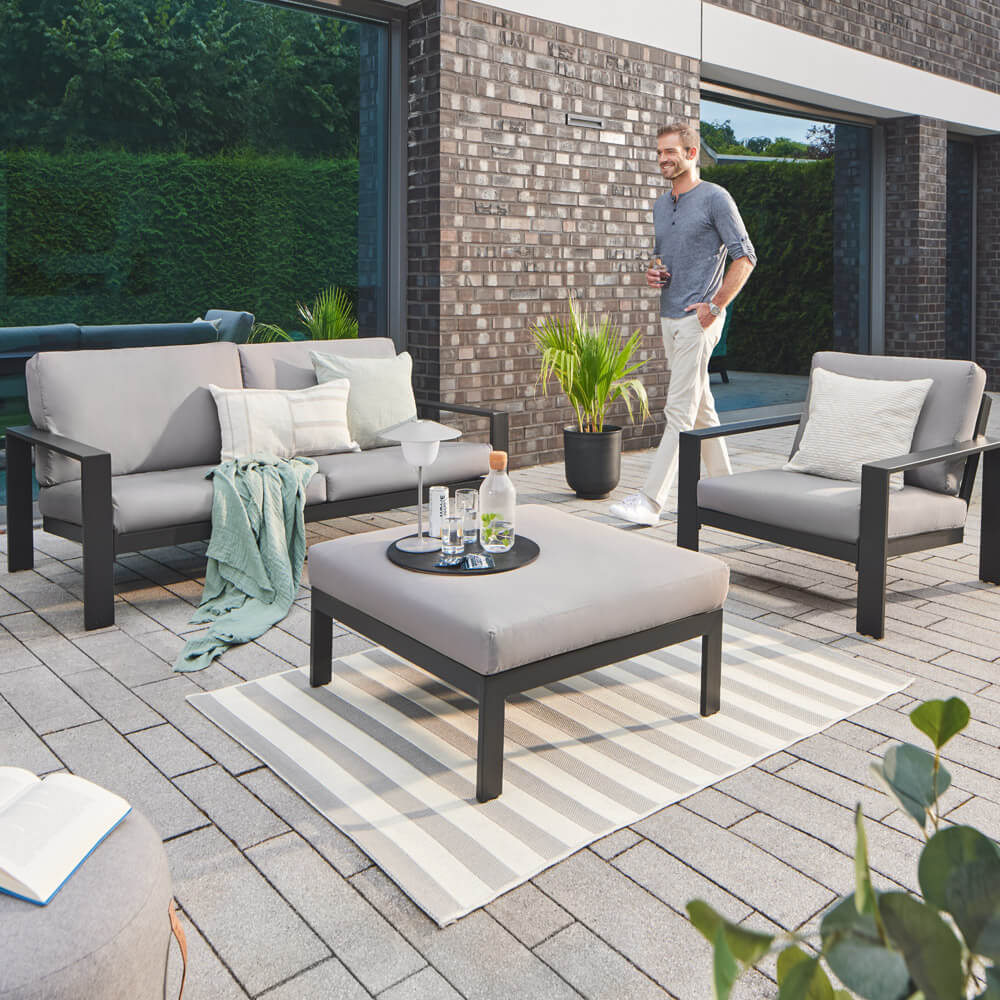 Gartenlounge Aluminium RIO M - Anthrazit – Bild 3