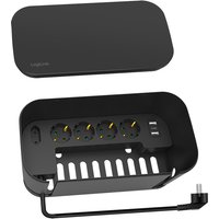 LogiLink Kabelbox mit Steckdosenleiste, 5-fach, schwarz – Bild 2