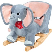 Deuba Schaukeltier Elefant Grau mit Sicherheitsgurt