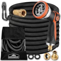 Gardebruk Gartenschlauch Schwarz 15m flexibel