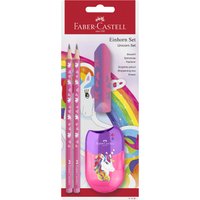 FABER-CASTELL Schreibset Einhorn, pink, 4-teilig