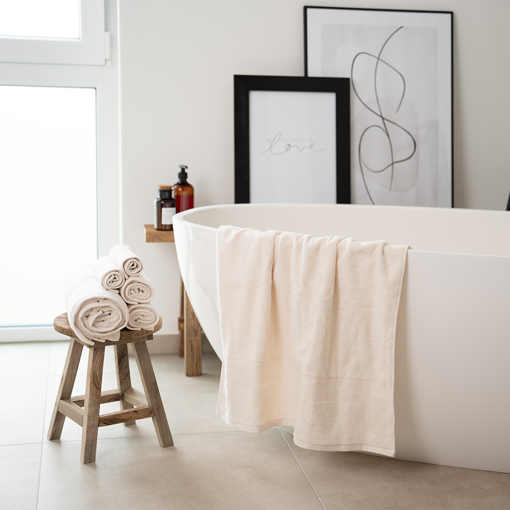 Home Deluxe 4058166277329 Handtuch Set Beige – Bild 3