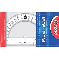 Maped Halb-Winkelmesser Cristal 180 Grad, 120 mm – Bild 2