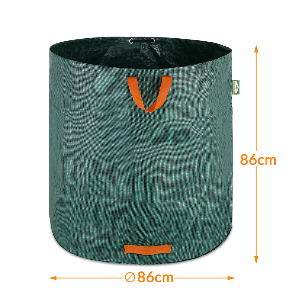 Gardebruk Gartenabfallsack 2er-Set Grün je 500 Liter – Bild 3
