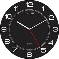 UNiLUX Wanduhr/Quarzuhr, MEGA, Durchmesser: 600 mm, schwarz