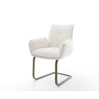 Freischwinger Nela-Flex Bouclé Soft Beige Freischwinger flach Effektfinish Titan