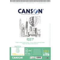 CANSON Zeichenpapierblock 1557, DIN A3, 120 g/qm, 50 Blatt – Bild 2