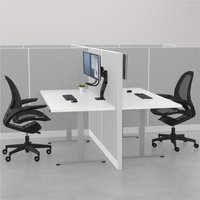Fellowes Doppel-Monitorarm Eppa Crossbar, schwarz – Bild 2