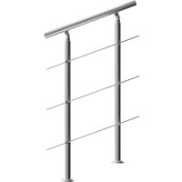 monzana 108612 Treppengeländer Edelstahl