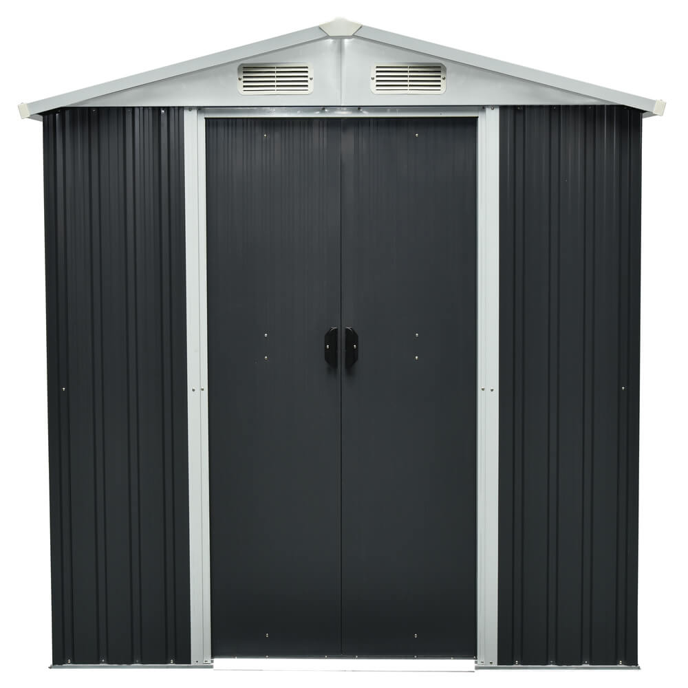 Geräteschuppen aus verzinktem Stahl BOHIO L - 204 x 190 cm – Bild 3