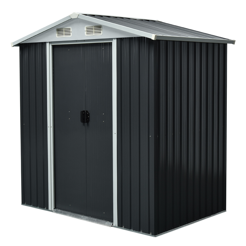 Geräteschuppen aus verzinktem Stahl BOHIO L - 204 x 190 cm – Bild 4