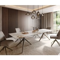DELIFE Edge Esstisch Keramik rund