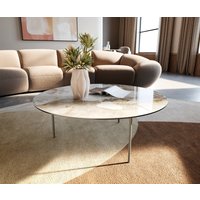 DELIFE Edge Couchtisch Keramik Rund