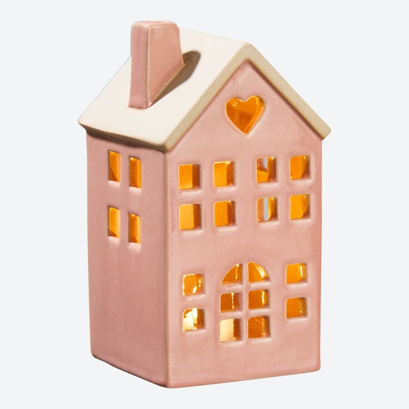 NKD 5227452 LED-Keramikhaus rosa – Bild 3