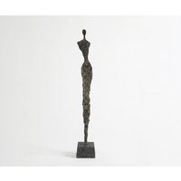 Figur Valeria B15 x T15 x H102 cm Aluminium Umbra Antica Handgemacht