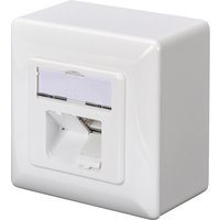 DIGITUS Aufputzdose Kat.6A (tief), 2 x RJ45, geschirmt