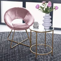 Home Deluxe 4058166255075 Couchtisch Rosa