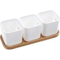 orthex Kräutertopf EDEN, 3er Set, weiß – Bild 2