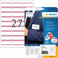 HERMA Namensetiketten SPECIAL, 63,5 x 29,6 mm, Streifen rot