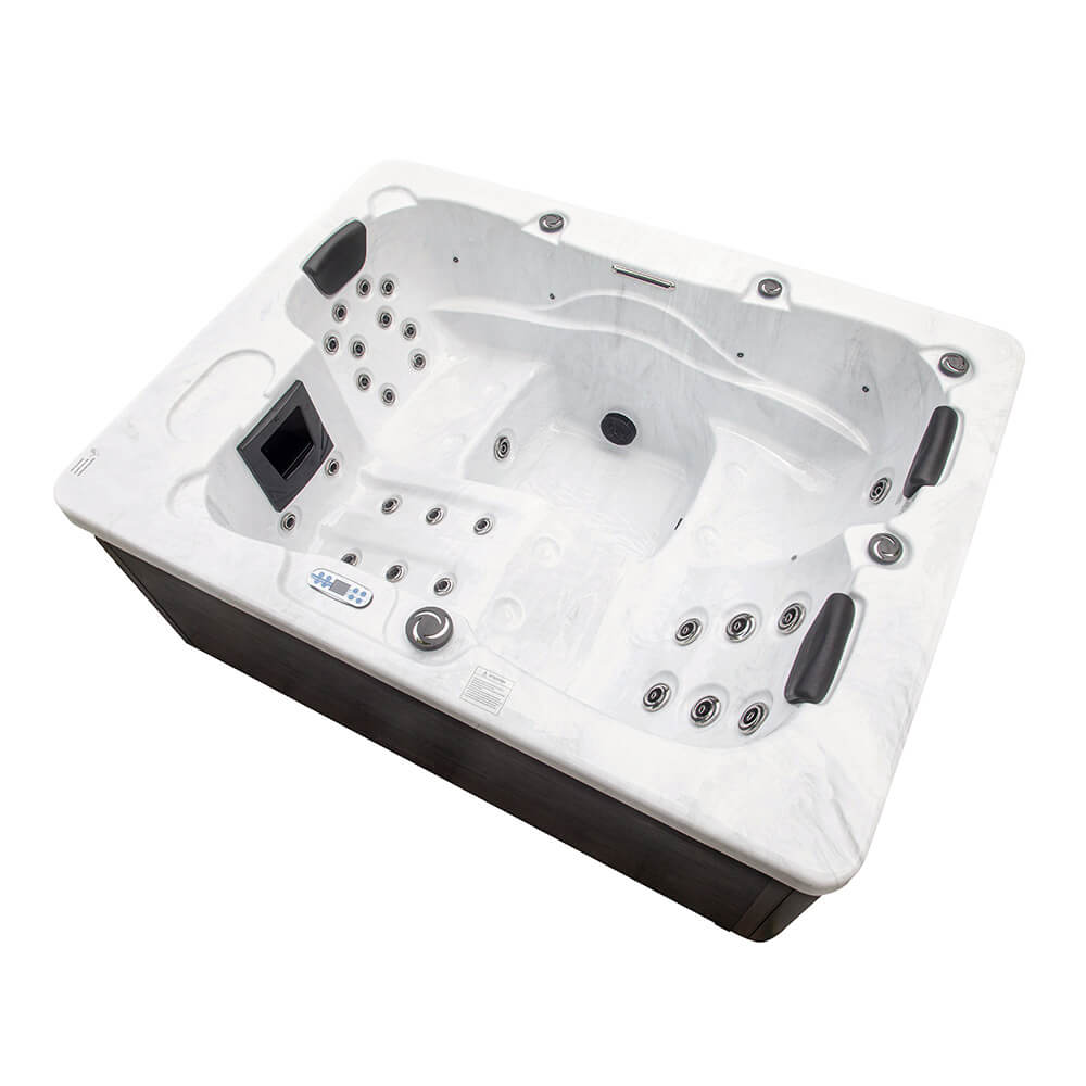 Outdoor Whirlpool WHITE MARBLE PURE - 210 x 160 cm für 3 Personen – Bild 3