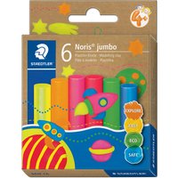 STAEDTLER Plastilin-Knete Noris jumbo, 6 Pastellfarben