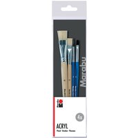 Marabu Pinselset Acryl, 4-teilig – Bild 2