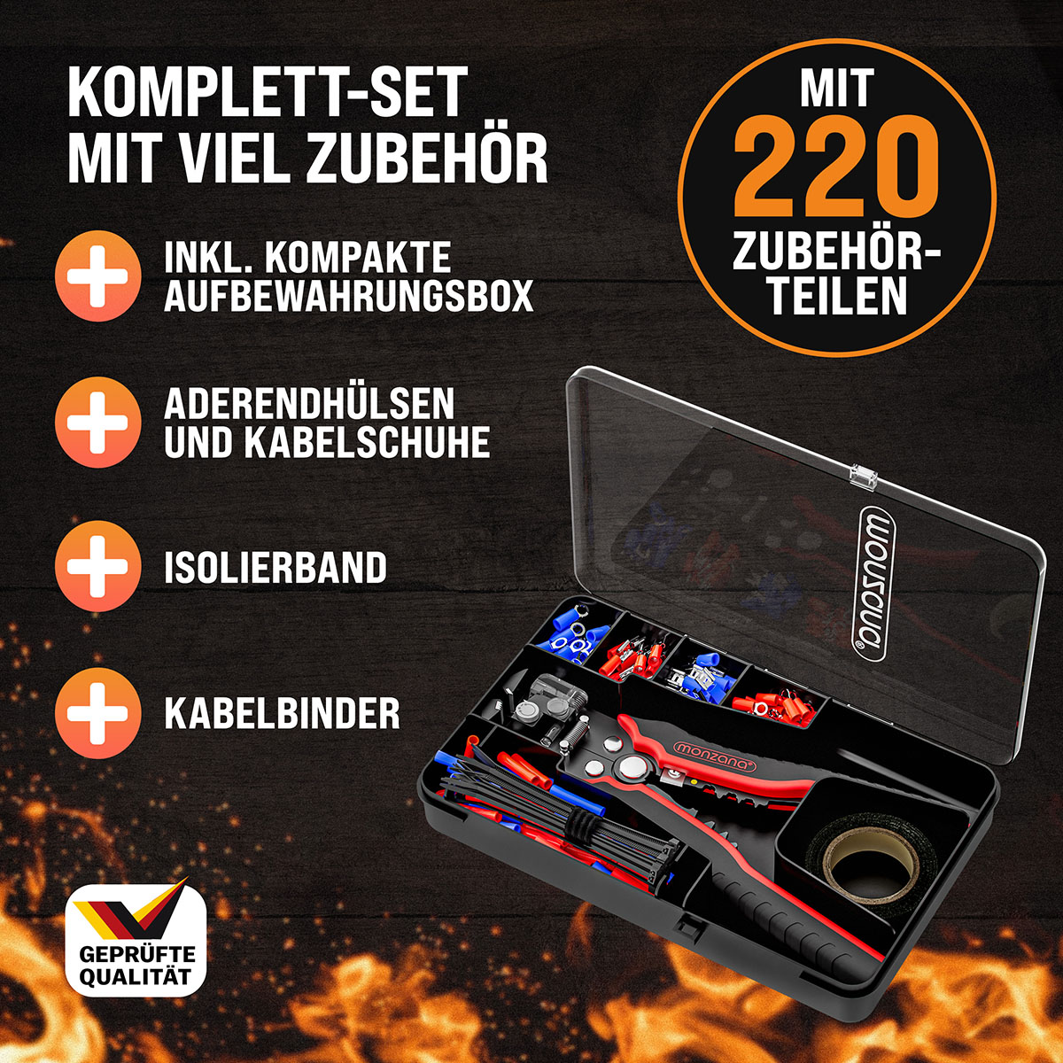 monzana 109712 Abisolierzange 220-tlg – Bild 3