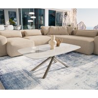 DELIFE Edge Couchtisch Keramik Edelstahl