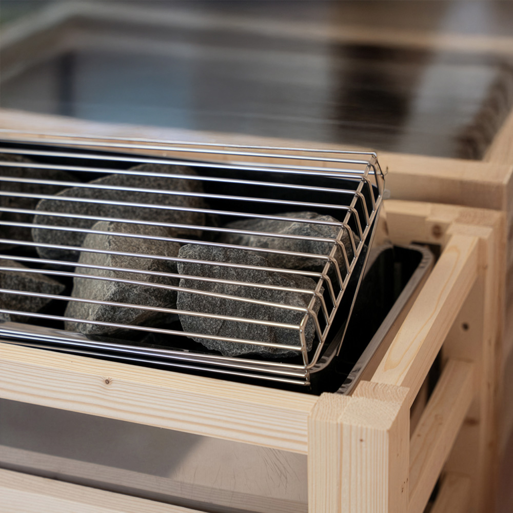 Traditionelle Sauna SHADOW XL BIG - 200 x 200 cm für 6 Personen – Bild 4