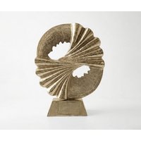 DELIFE Spira Skulptur Aluminium Champagner