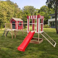 Spielpark inkl. Rutsche WUNDERLAND Rot - 555 x 340 cm