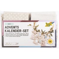 folia Adventskalender-Set BASIC, Stoffbeutel, 49-teilig – Bild 2