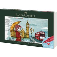 FABER-CASTELL Tuschestift PITT artist pen, 12er Set London