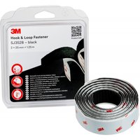 3M Haken- und Schlaufenband SJ352B, 25 mm x 1,25 m, schwarz – Bild 2