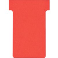 nobo T-Karten, Größe 2 / 60 mm, 170 g/qm, rot – Bild 2